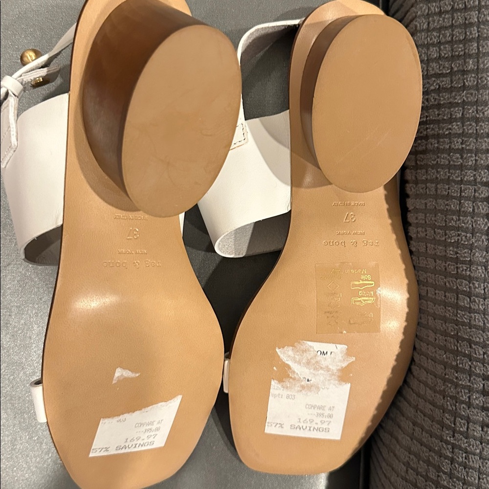 rag & bone White Sandals. - Picture 4 of 6